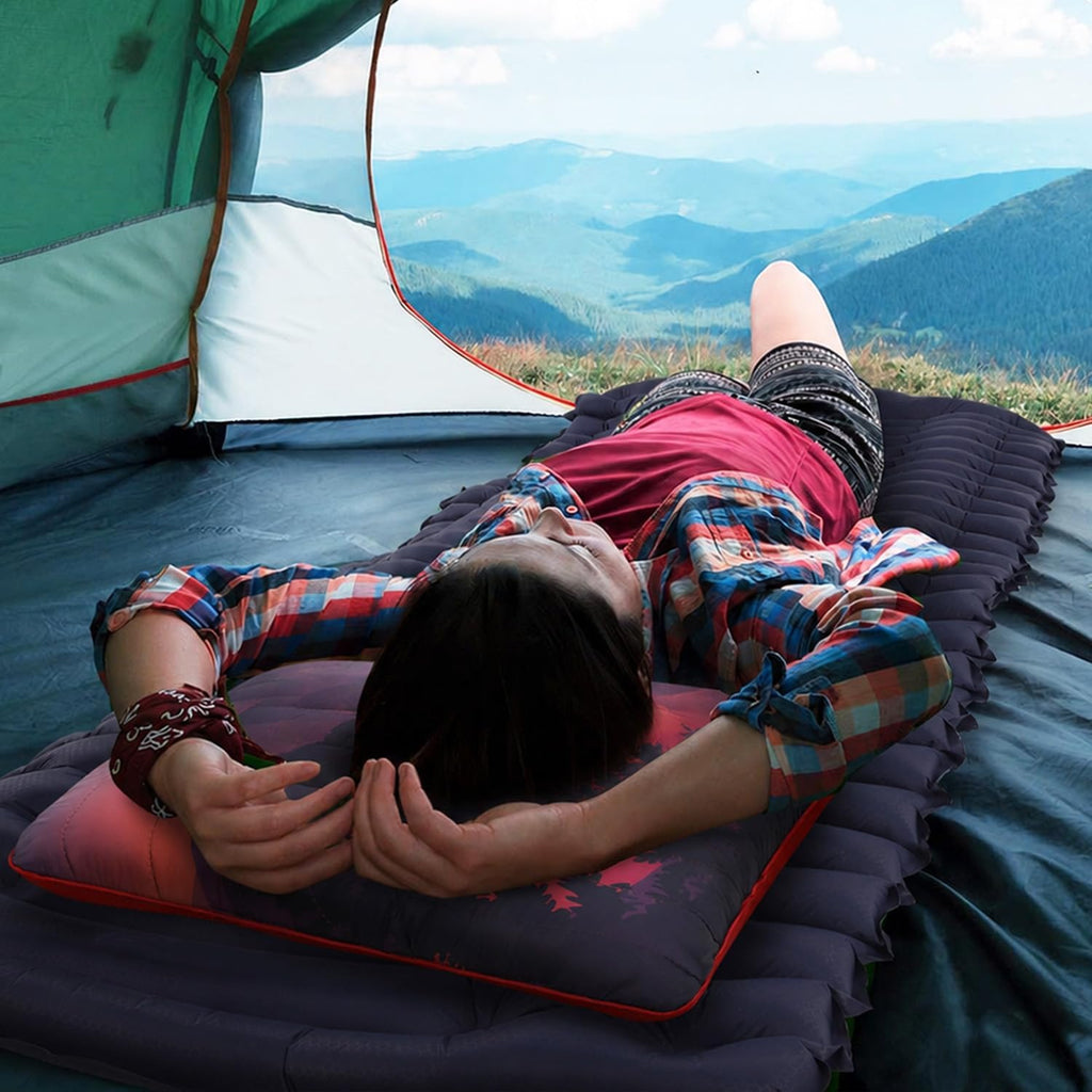 Camping Pillow Memory Foam Travel Pillow Packable Backpacking