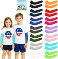 14 Pairs Arm Sleeves for Kids Youth Football Baseball Basketball UV Sun Protection Cooling Arm Sleeves for Boys Girls