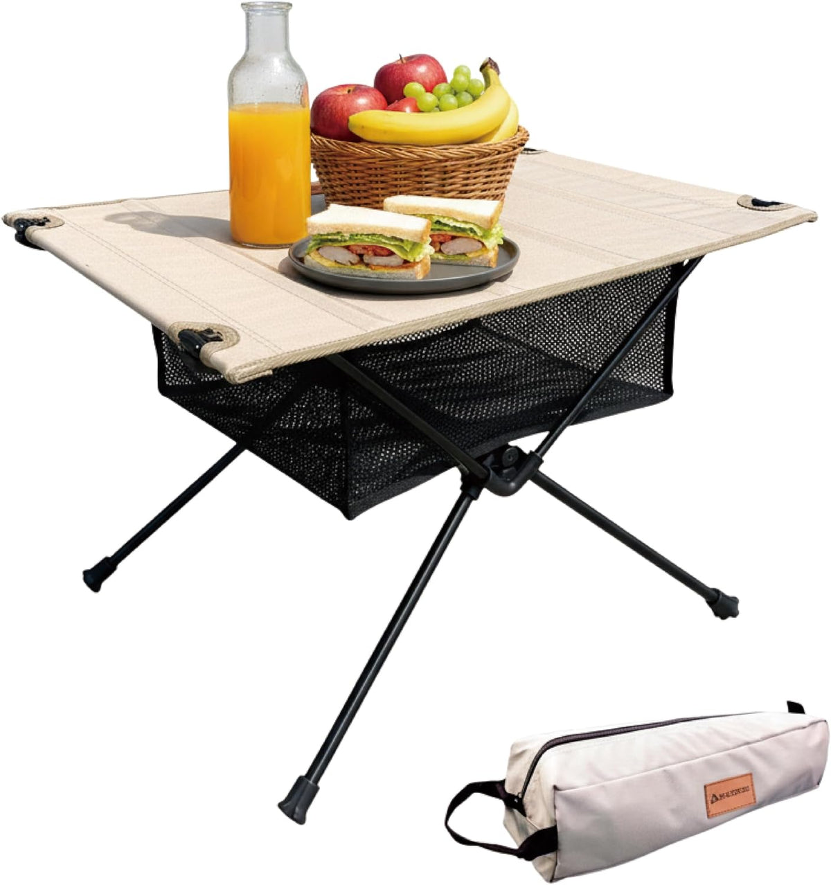 NACETURE Ultralight Camping Table, Foldable Backpacking Table with Mesh