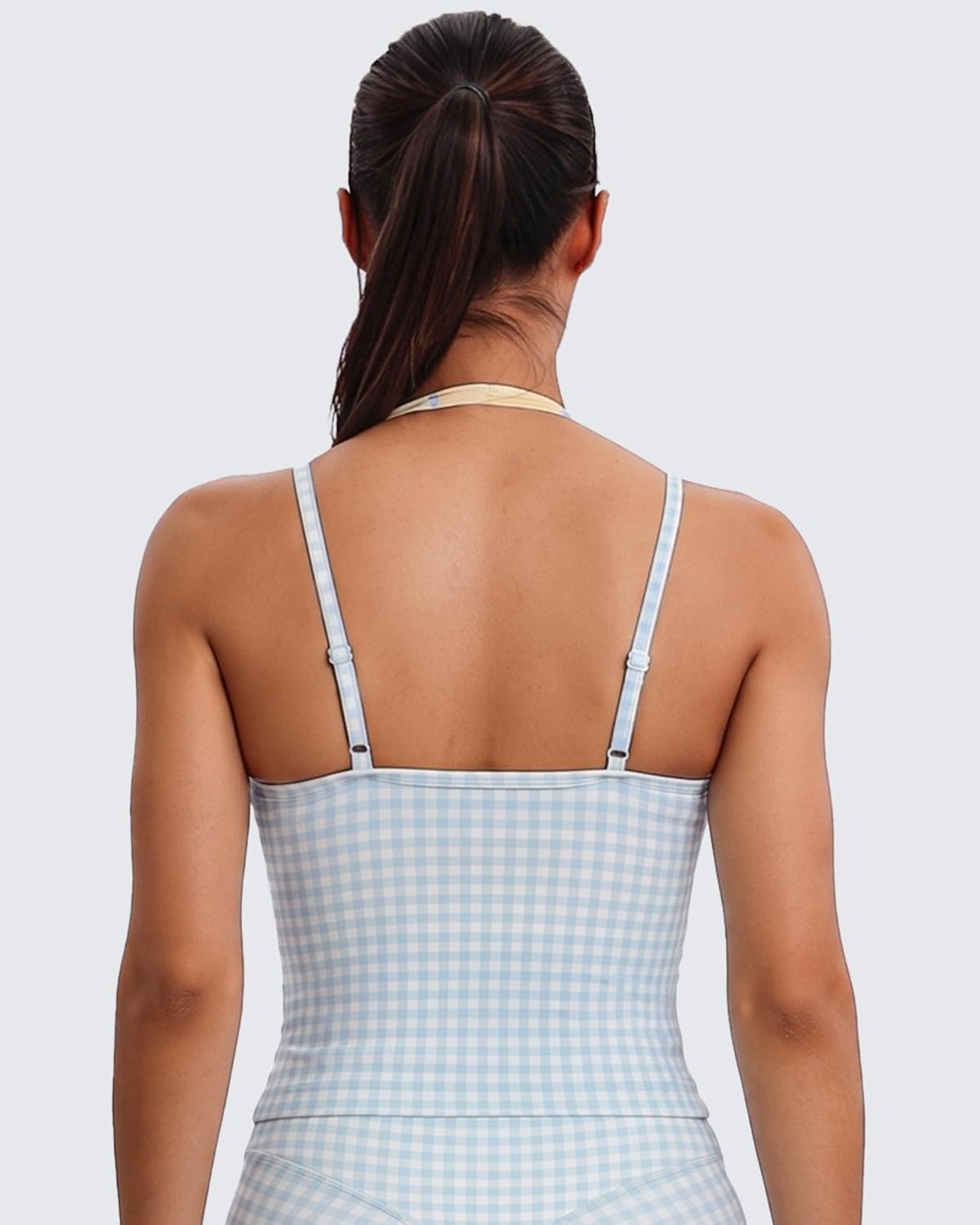 Aoxjox Women's Dual Core Bra & Tank Top Separable 2-Piece Set
