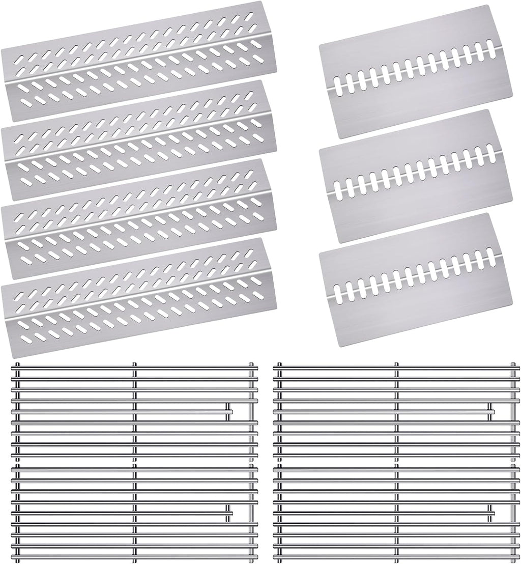 9MM 16517 Grill Grates Replacement for Bull Grill Replacement Parts, BBQ Bull Brahma 5 Burner 57568, 57569, 57568CE, 19” Lion Premium 40” 4 Burner L90000, 90000, 65073 Stainless Steel Grids