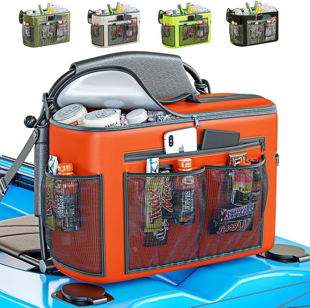 Kayak Cooler Behind Seat, Waterproof Cooler for Kayaking