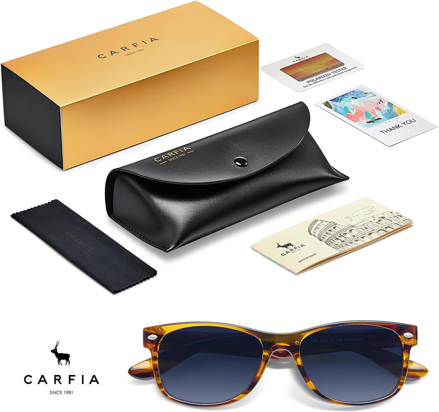 CARFIA Polarized Sunglasses Men Womens UV Protection,TR90 Lightweight Frame Sports Life Style Outdoor Running Sun Glasses
