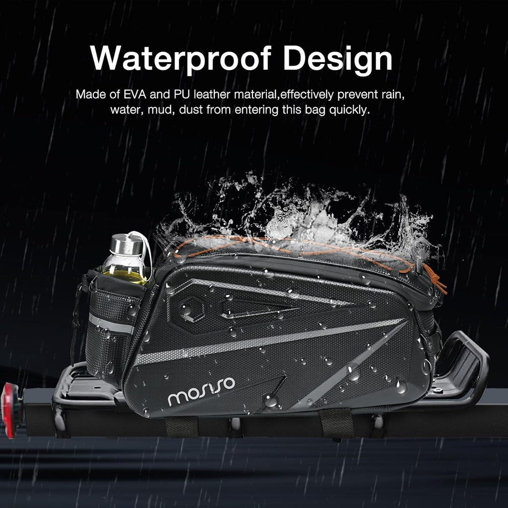MOSISO Bike Rack Bag, Waterproof Bike Rear Rack Handbag Bicycle Trunk Bag