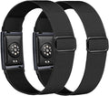 Bolesi Stretchy Bicep Arm Bands Compatible with Amazfit Helio Fitness Tracker,22mm Soft Breathable Lightweight Nylon Adjustable 38cm Long Replacement Sports Ankle Straps for Women Men Accessory