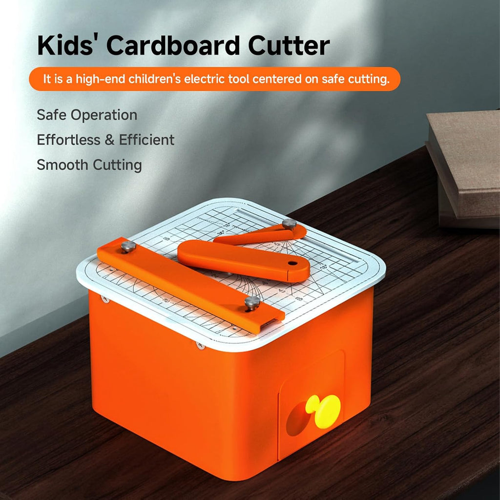 Safe Cardboard Cutter for Kids | Bladeless Paper Cutting Tool,DIY Craft Kit for Building 3D Models, Cardboard Construction and Creative Projects