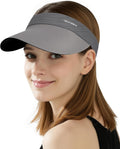 YANIKY Sun Visor Hat for Women,UPF50+ Seamless Sun Hats Men Women Lightweight Sports Cap Stretchy Ponytail Hat for Outdoor