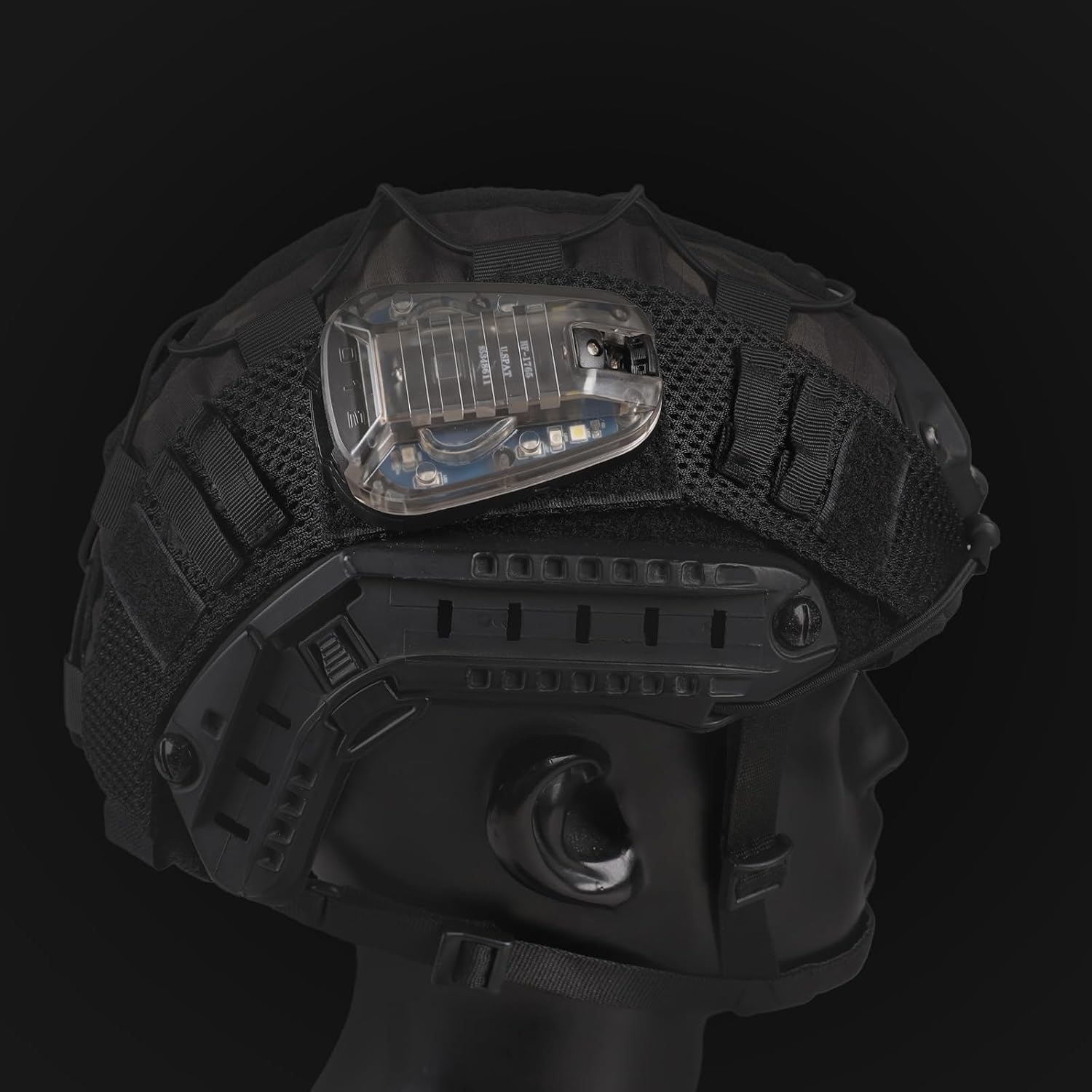 Tactical Helmet Light,4 Modes Visible LED IR Constant-on/Strobe,Waterproof Ladybird Lamp Survival Signal Light for Outdoor Sports Survival Signal Light,1*CR123A Battery Included.