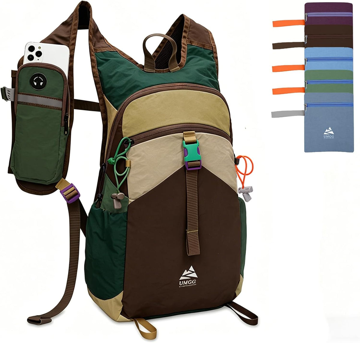 Small Hiking Backpack Travel Daypack 15L Colorful Lightweight Packable Foldable Casual Backpack for Women Men