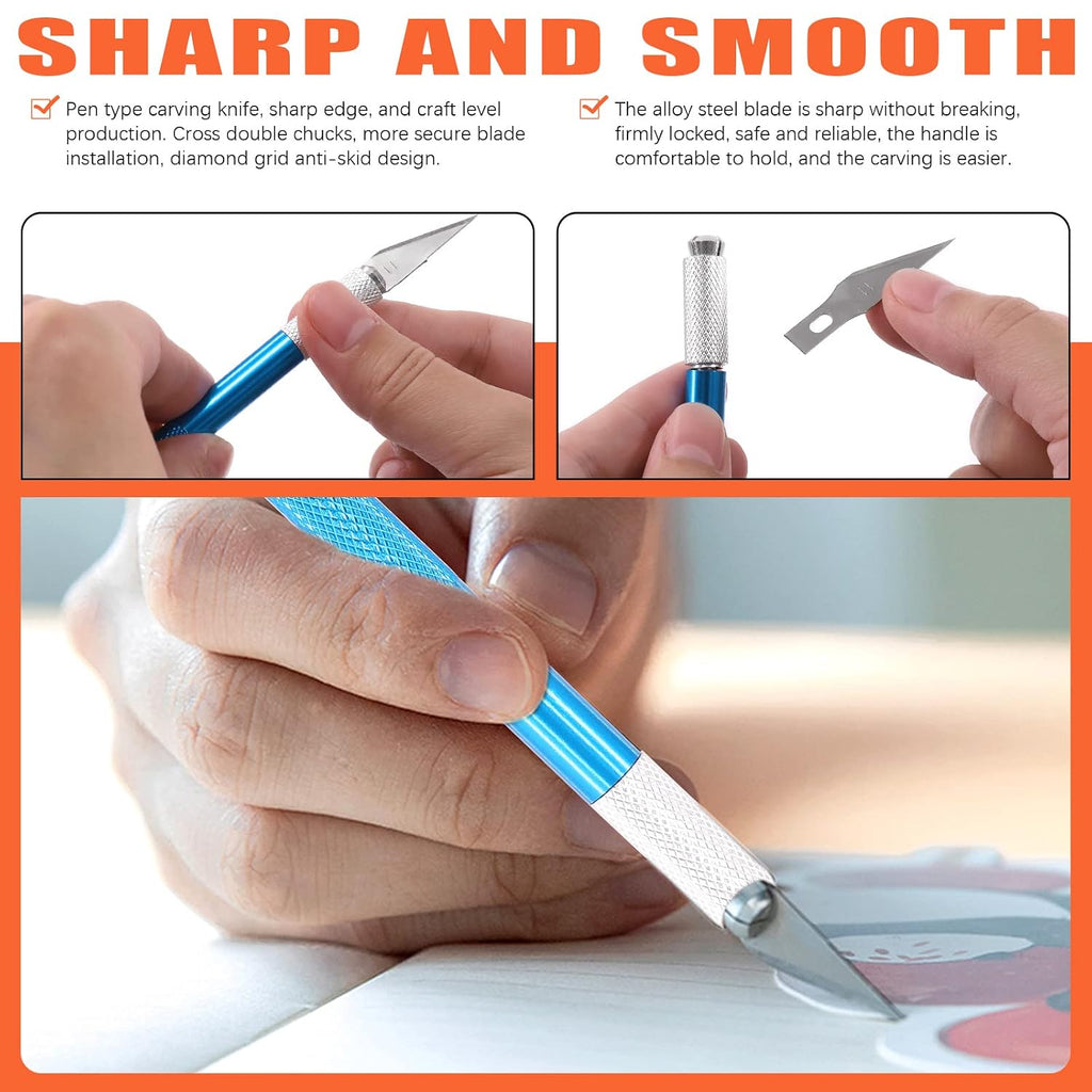 Tanstic 15Pcs 6" 12" 18" Stainless Steel Cork Back Metal Ruler, Non-Slip Cork Backing Rulers with Inch and Centimeters, Non Slip Straight Edge Ruler with Cutting Mat, Pencil, Craft Knife for Office