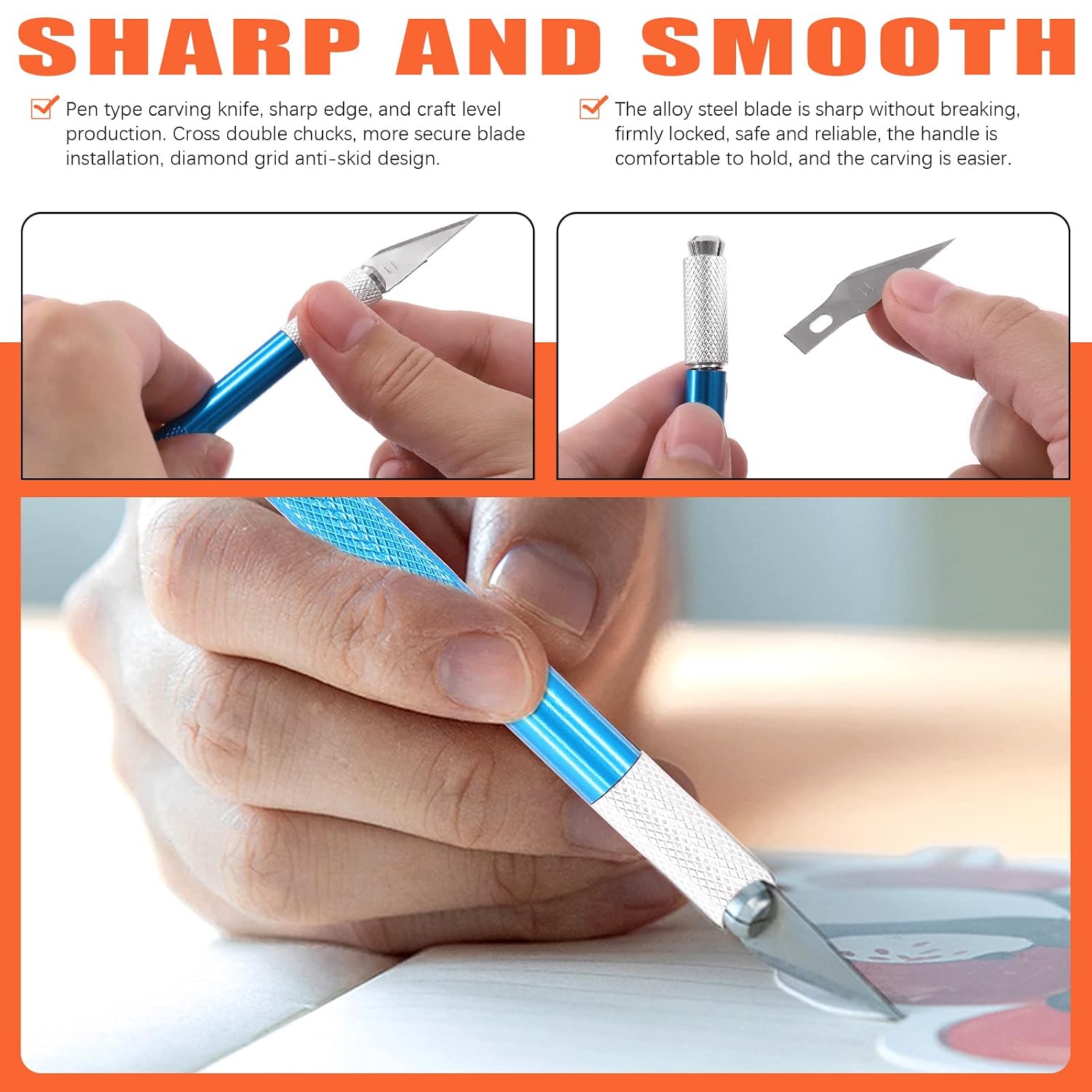 Tanstic 15Pcs 6" 12" 18" Stainless Steel Cork Back Metal Ruler, Non-Slip Cork Backing Rulers with Inch and Centimeters, Non Slip Straight Edge Ruler with Cutting Mat, Pencil, Craft Knife for Office