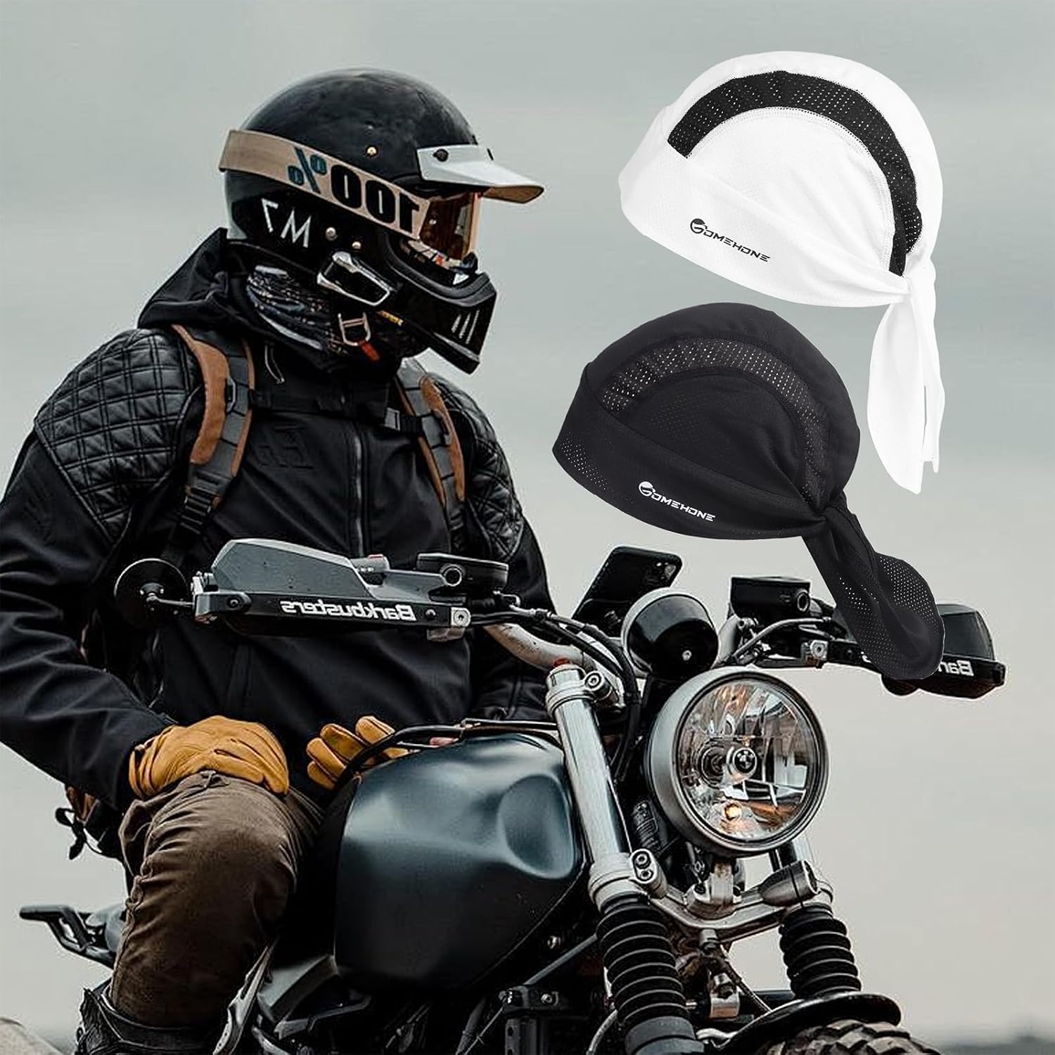 Men's Breathable Cycling Bandanas Outdoor Sweat-wicking Cycling Caps Motorcycle Helmet Liners