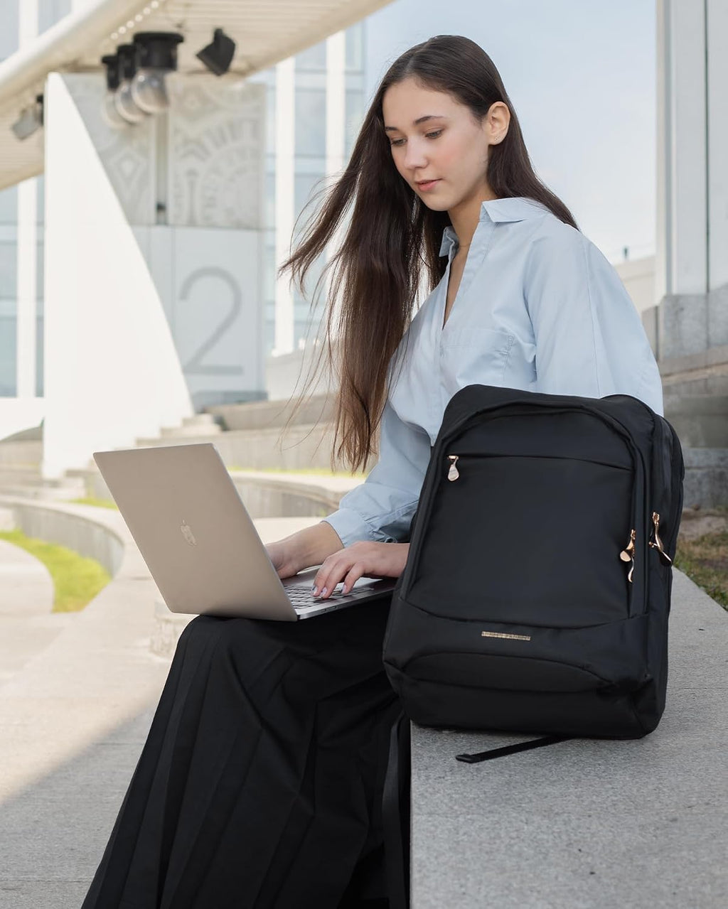 LIGHT FLIGHT Travel Backpack for Women, 15.6 inch Laptop Daypack