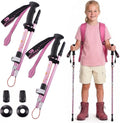 Kids Hiking Poles Lightweight Adjustable Trekking Sticks Collapsible