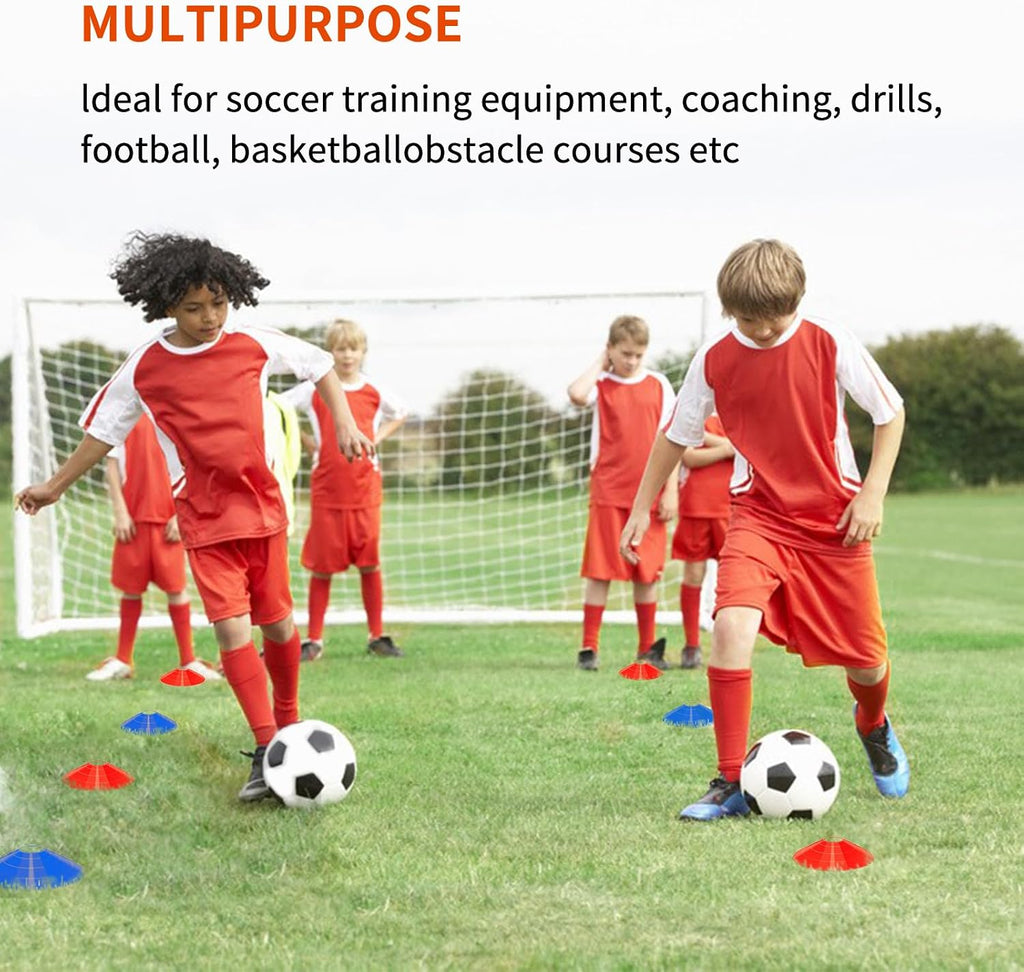 IHEPYQ Soccer Agility Training Equipment Set, 12 Rung 20Ft Agility Ladder, 12 Disc Cones, 4 Steel Stakes, Solo Soccer Trainer, Jump Rope - Speed Training Equipment for Soccer Football Basketball