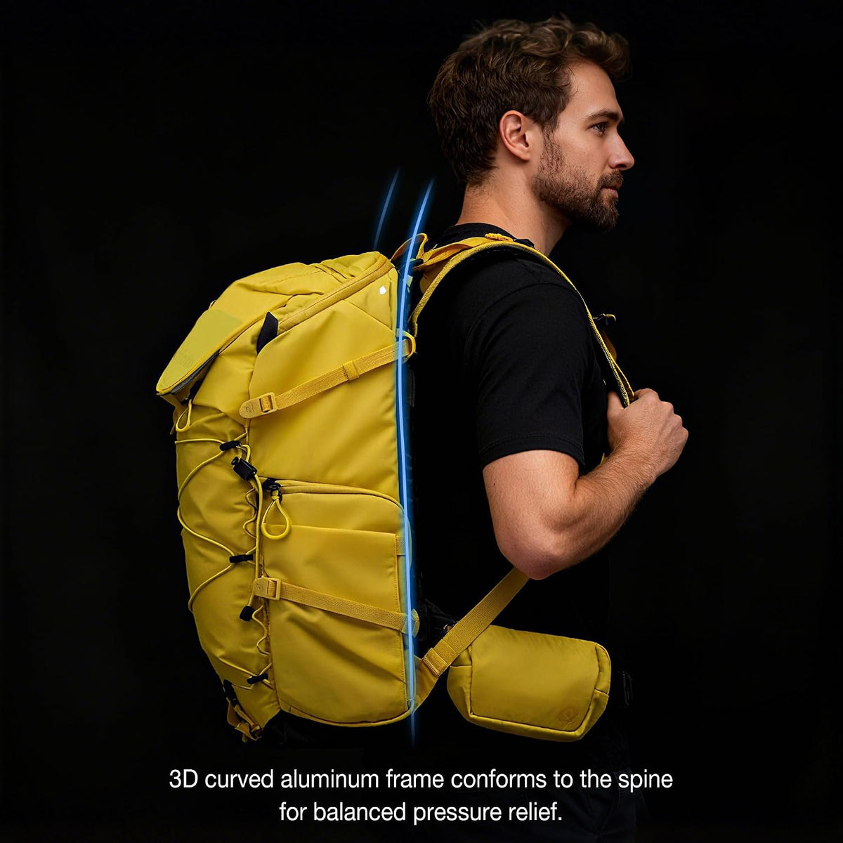 LEOFOTO 35L Camera Backpack for Photographer, Lightweight Waterproof Travel Camera Bag for Camera/Drone/15.6" Laptop, Photopraphy Bag with Side Access & Rain Cover, Tripod Compatible, 2.65KG - YELLOW