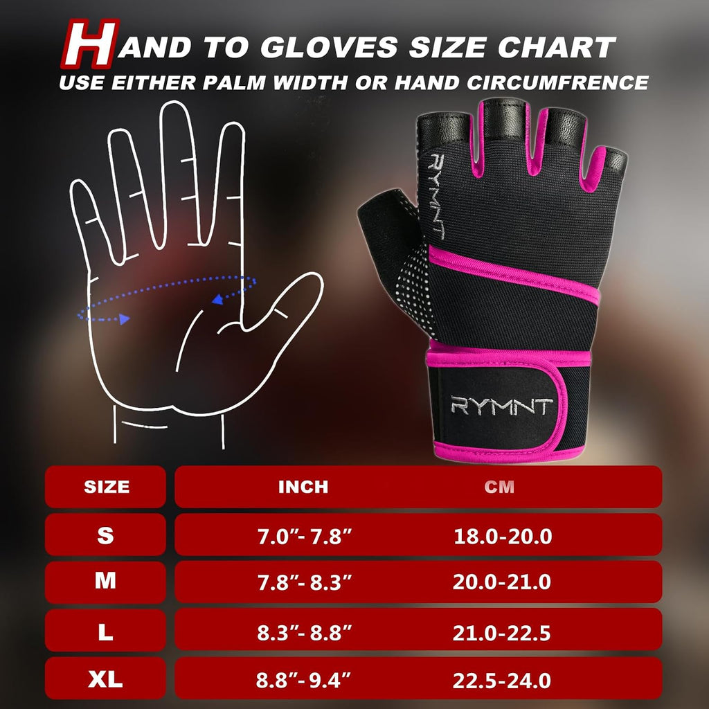 Workout Gloves for Women Men with Wrist Wrap Support Weight Lifting Gloves
