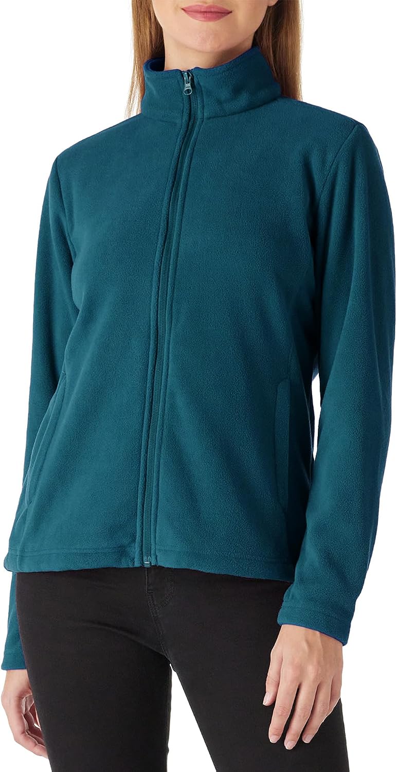 Outdoor Ventures Women's Lightweight Warm Polar Fleece Jacket Zip Up