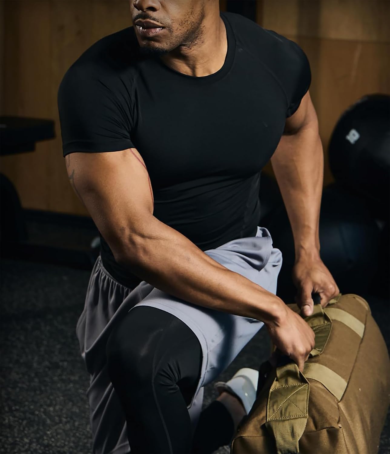 REMEBSWEAT Sauna Sweat Suits Shirt for Men Sweat Suit Compression T-Shirt Workout Sports Shapewear Gym Exercise Jacket