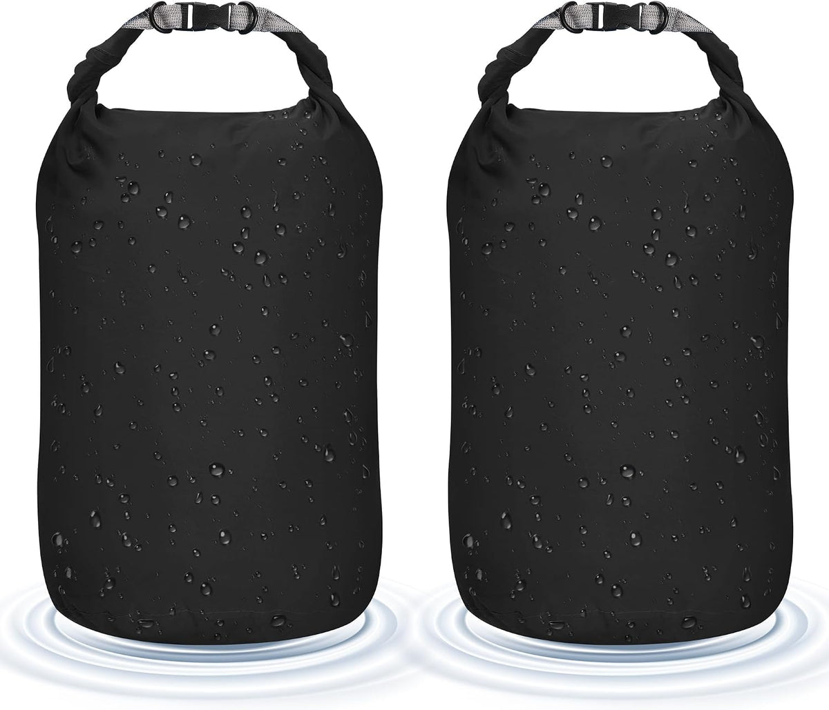 Desoto Waterproof Dry Bag 2 packs, 2L/5L/10L/20L/40L/70L Dry Sack Lightweight Portable, Dry Storage Bag to Keep Gear Dry Clean for Kayaking, Gym, Hiking, Swimming, Camping