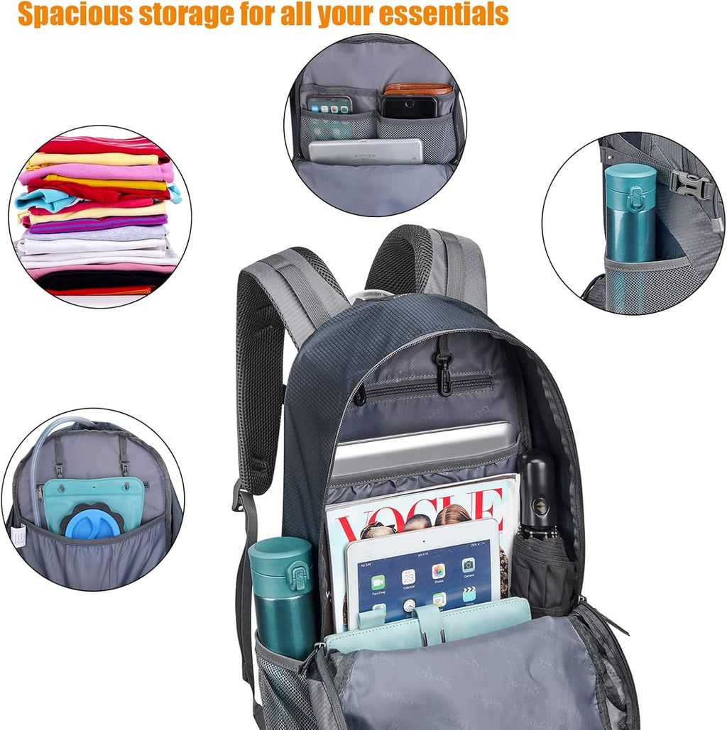 G4Free 35L Hiking Backpack for Women Men, Water Resistant Outdoor Sports