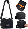 Vogano Camera Bag Protective Covers Photography Shoulder Bag Compatible for Nikon, Canon, Sony DSL/SLR/Mirrorless Equipment Travel Waterproof (Black)