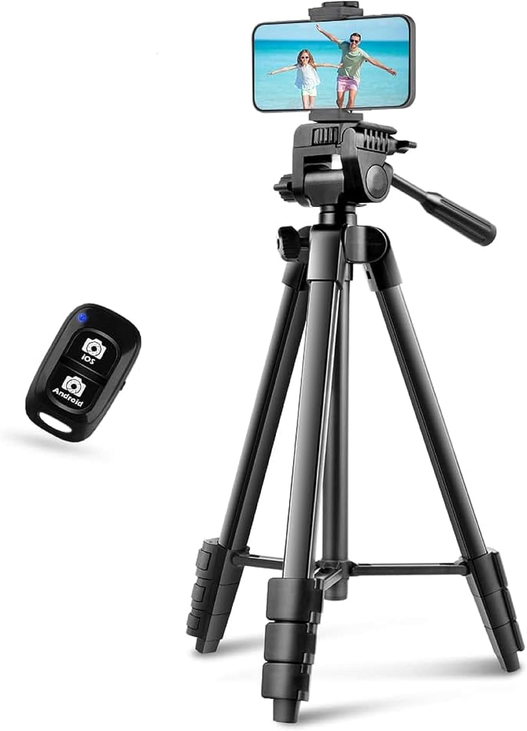 UBeesize 64'' iPad Tripod for iPhone and Camera with Remote & Carry Bag