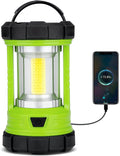 Favourlite Rechargeable Camping Lantern, 3000LM 360° LED Light for Power Outages, 4400mAh with USB-C Emergency Phone Charging, 5 Modes, Water-Resistant Tent Light with Hanging Hooks
