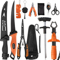 Fillet Knife Set for Beginner, Fishing Pliers Precisely, Fish Measuring Tape, Non Slip Grip Fishing Knife, Saltwater Fishing Accessories, Great Value Fishing Tackle