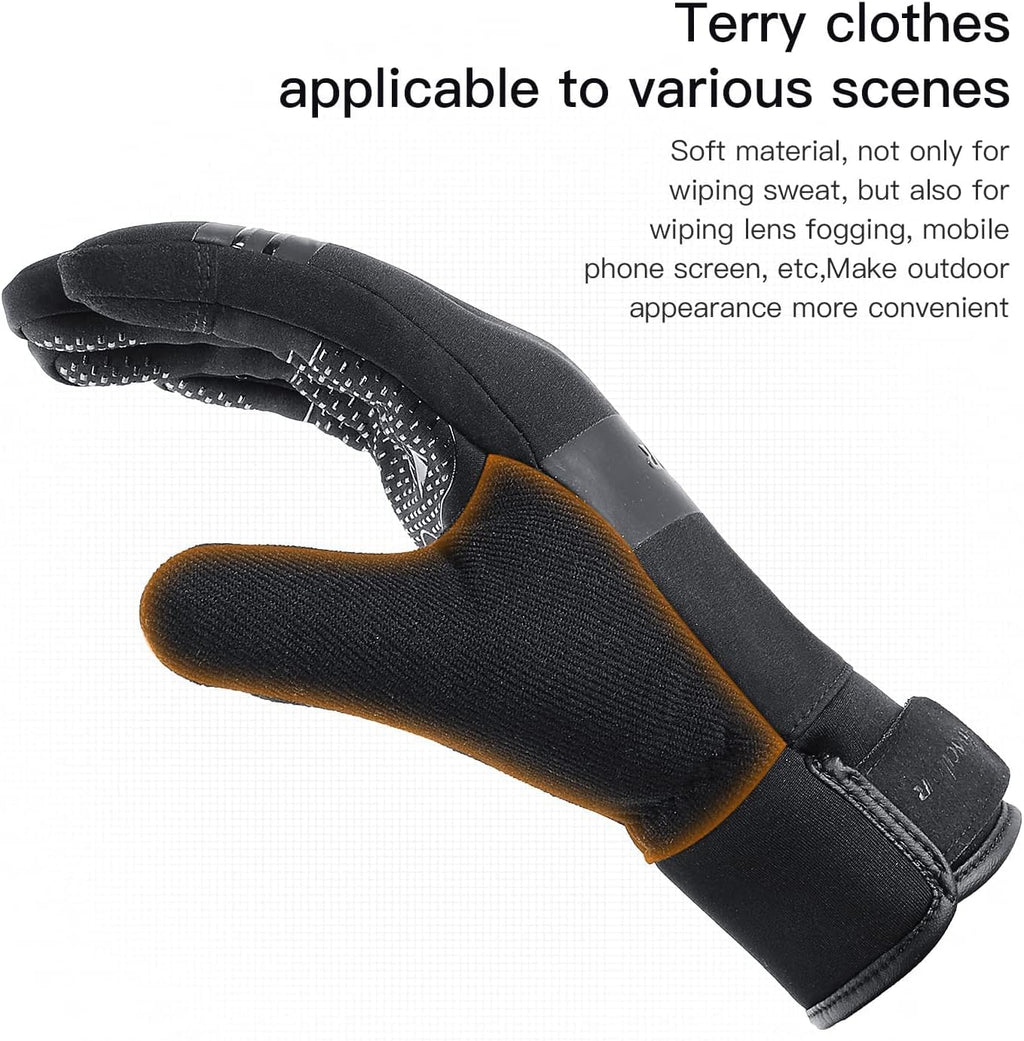 Winter Warm Gloves for Men Women - Windproof and Waterproof Thermal with Touchscreen Fingers for Cold Weather Outdoor Work, Cycling, Biking, Driving, Hiking, Running
