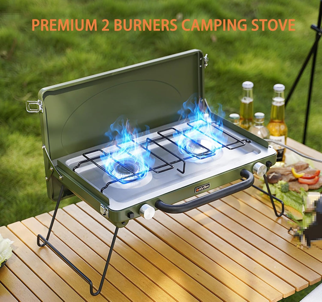 Portable Camping Gas Stove 2-Burner