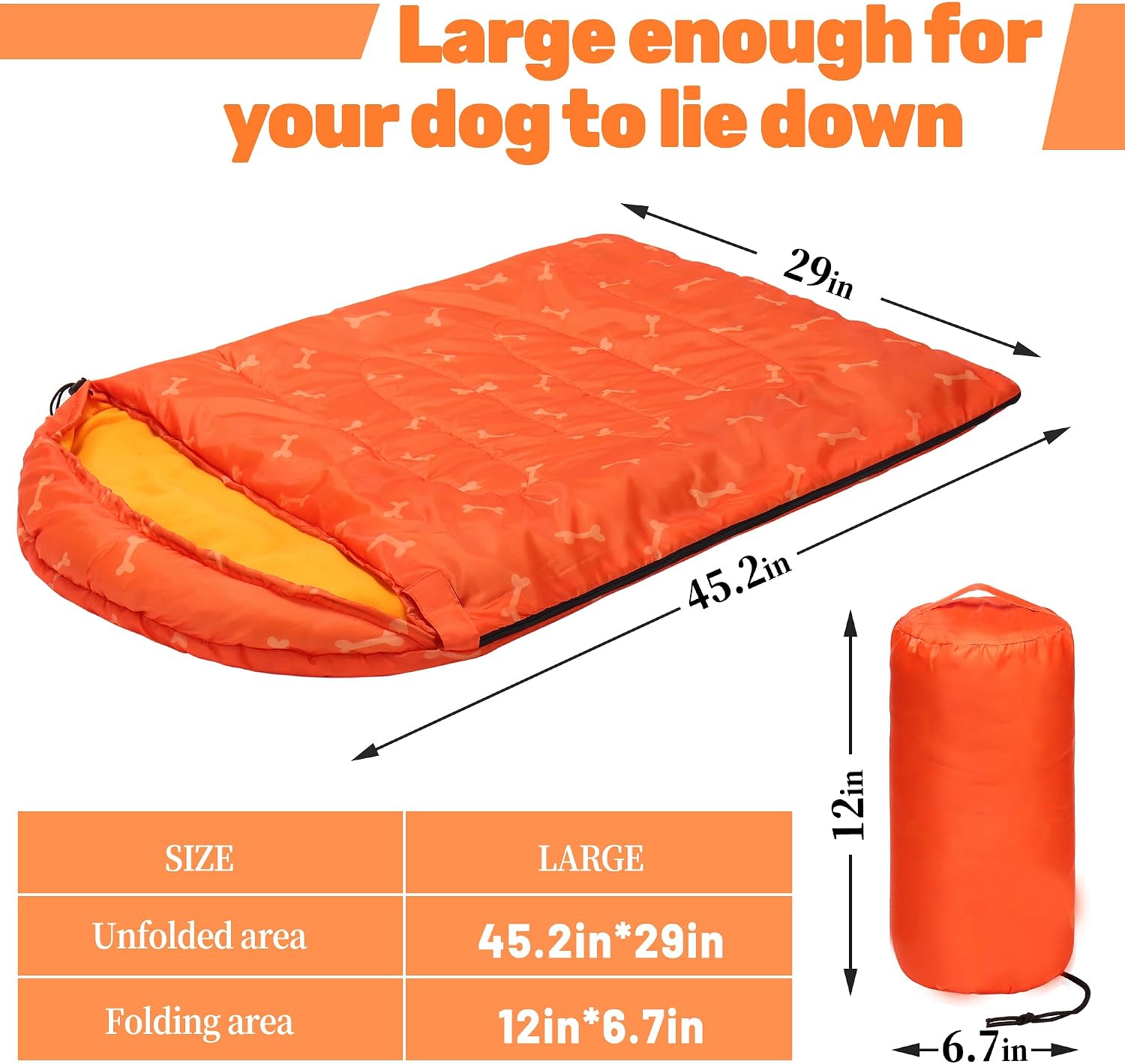 Lifeunion Dog Sleeping Bag with Storage Bag