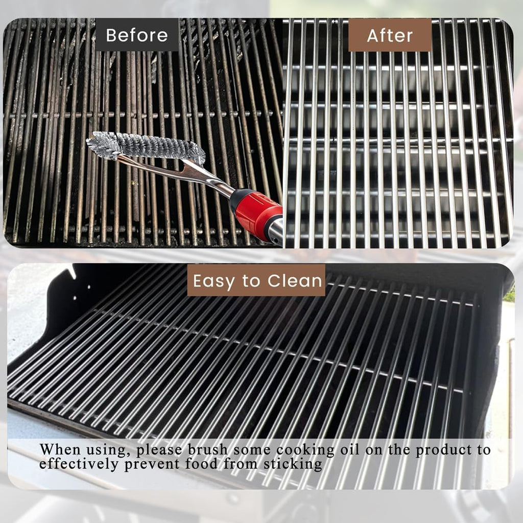 SF027C (3-Pack) 17 3/4" Stainless Steel Cooking Grid for Kenmore 148.16156210, 148.1637110; Master Forge 3218LT, 3218LTM, 3218LTN, DG0576CC, E3518-LP, L3218; Perfect Flame SLG2007D