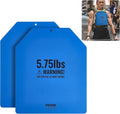 VEVOR Weight Vest Plates, 5.75 LB Pairs, Premium Steel Weighted plates, Contoured Ergonomic Fit – WODs, Additional Weight, for Strength Training, Running, Fitness, Heavy Workouts