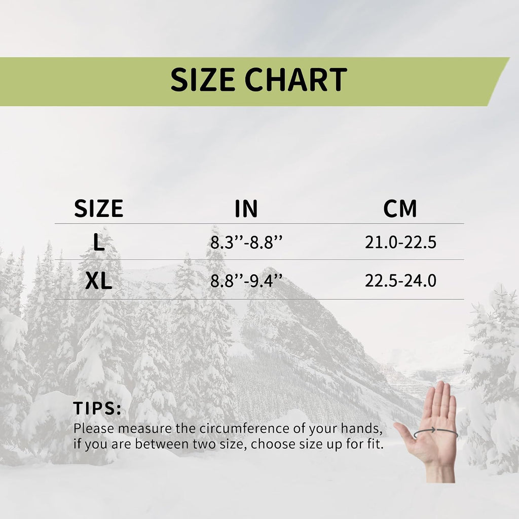 HANDLANDY Winter Work Gloves, 3M Thinsulate Waterproof Insulated Glove for Men Women