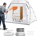 VEVOR Portable Paint Booth, Larger Spray Paint Tent with Built-in Floor & Mesh Screen & Windproof Hooks, Painting Tent Station for Furniture DIY Hobby Tool, 7.5x5.2x5.2ft Spray Paint Shelter