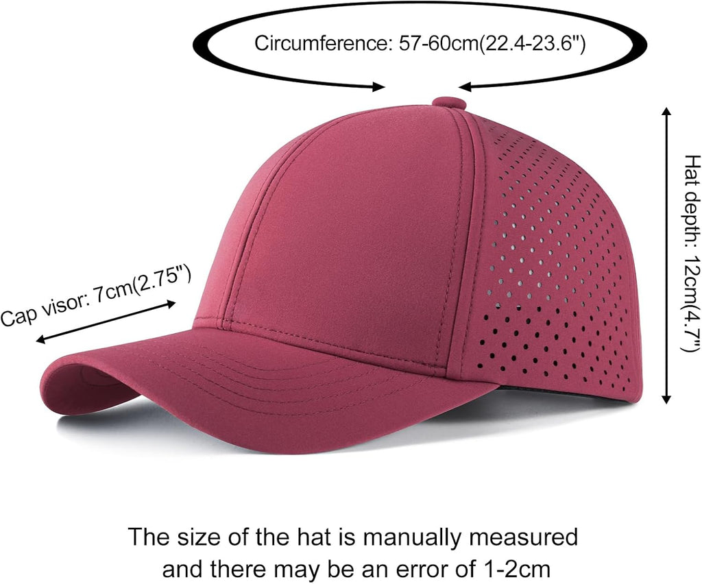 VOBOOM Men Laser Mesh Ball Cap Snapback Baseball Cap