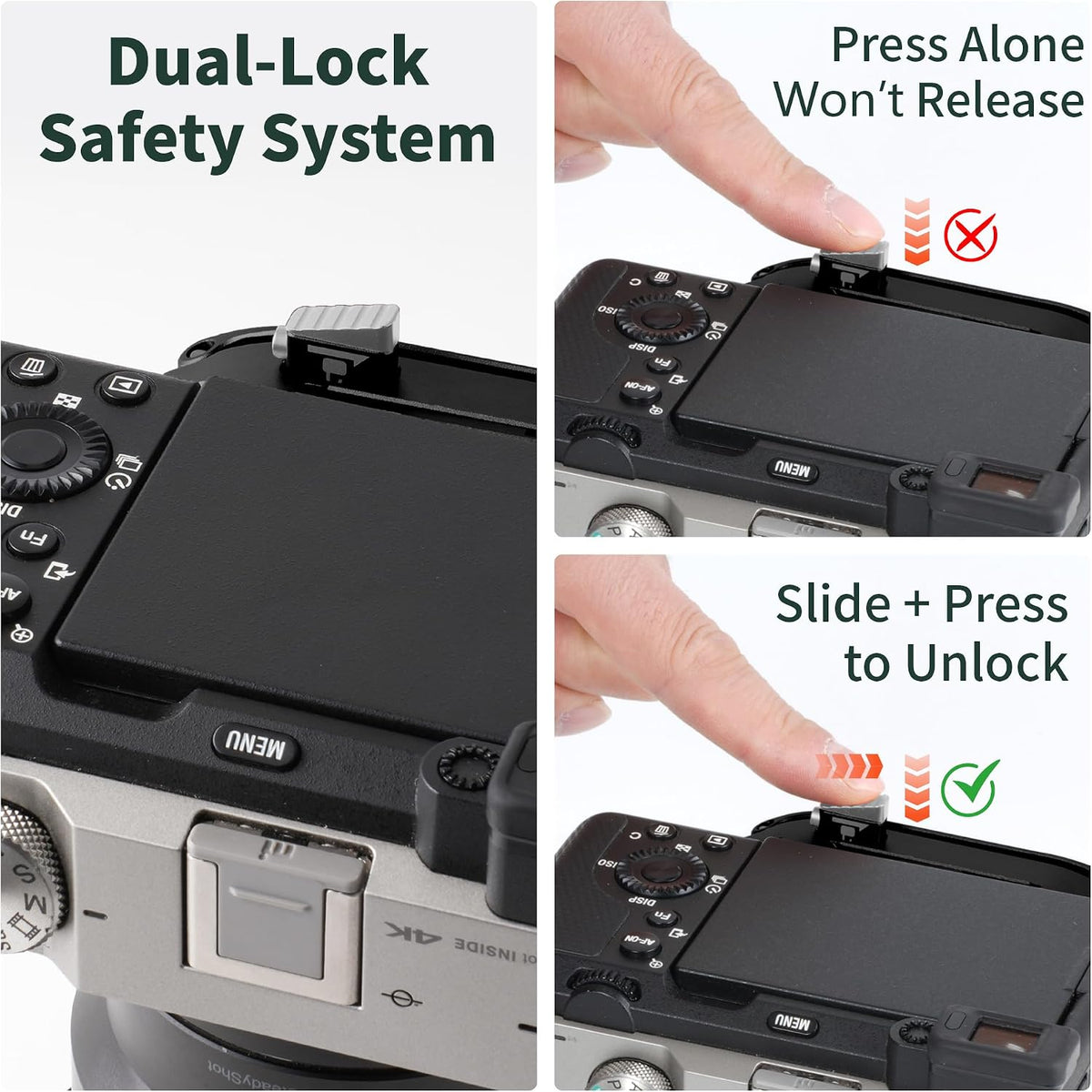Camera Backpack Clip, Arca Quick Release, Dual-Lock CP01-B