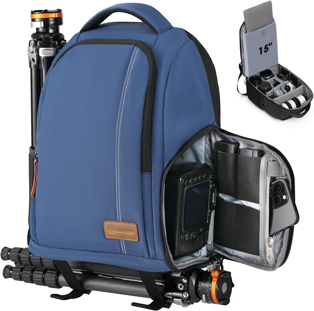 TARION Camera Backpack for Photographers Compact 15L, TB04 Blue