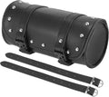 Motoforti Universal Motorcycle Fork Handlebar Tool Bag Cycling Storage Pouch Bag Waterproof Faux Leather Black