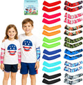 14 Pairs Arm Sleeves for Kids Youth Football Baseball Basketball UV Sun Protection Cooling Arm Sleeves for Boys Girls