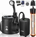 CRESTWAVE Camping Shower with Heater, 6000mAh Rechargeable Portable Shower