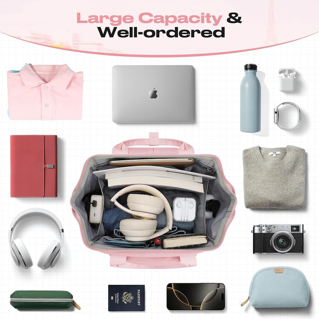 Maelstrom 15.6-17.3"Laptop Backpack with Lunch Box, Work Bag for Womenn Men