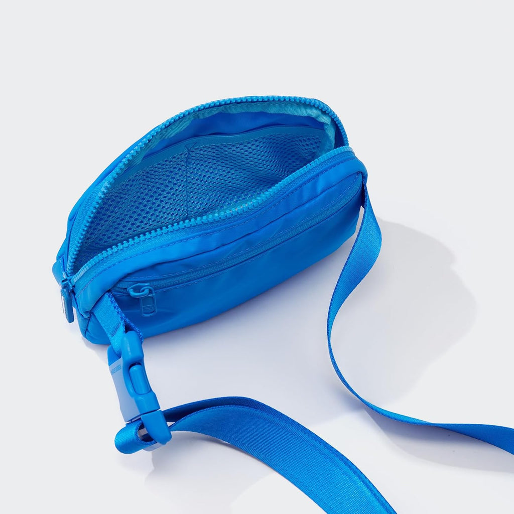 Pander Nylon Fanny Pack for Women, Two-Way Zipper Crossbody Bag