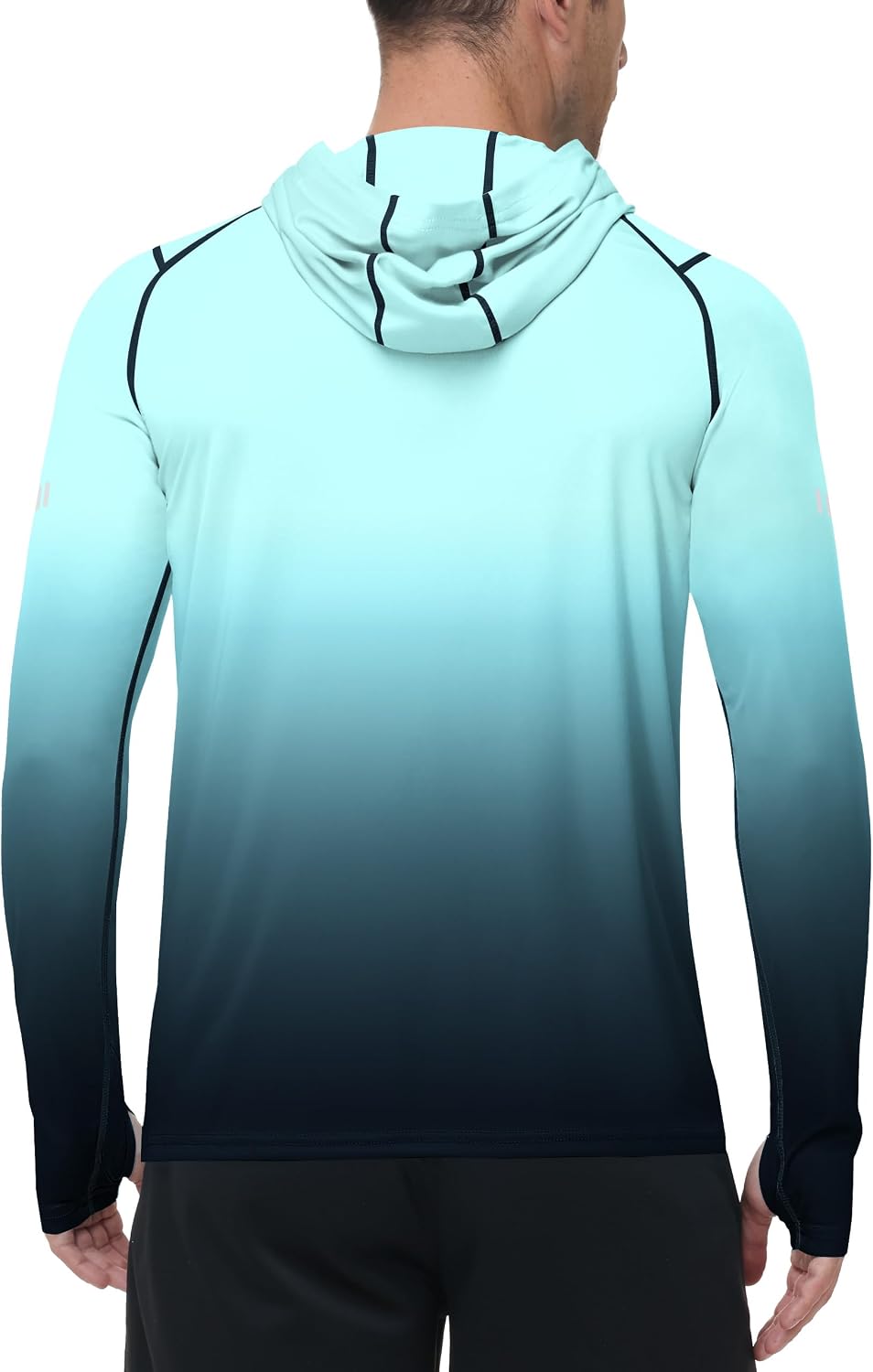 Roadbox Men's UPF 50+ Sun Hoodie, UV Long Sleeve Fishing Shirts Rash Guard