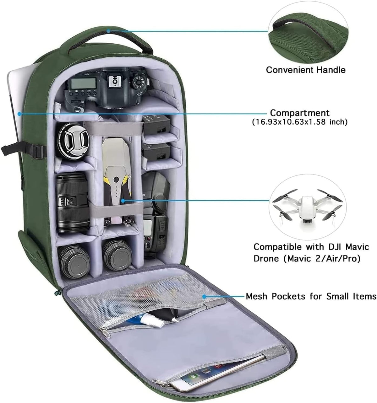 MOSISO Camera Backpack, DSLR/SLR/Mirrorless Photography Camera Bag