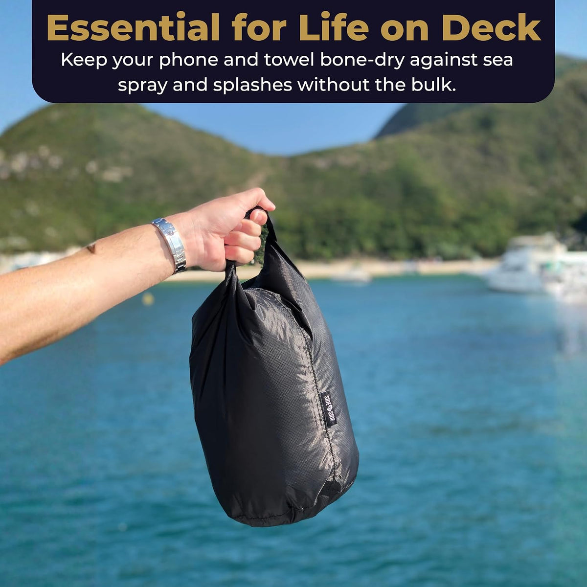 SIDE BY SIDE Small Lightweight 10L Dry Bag, Stuff Sack for Backpacking
