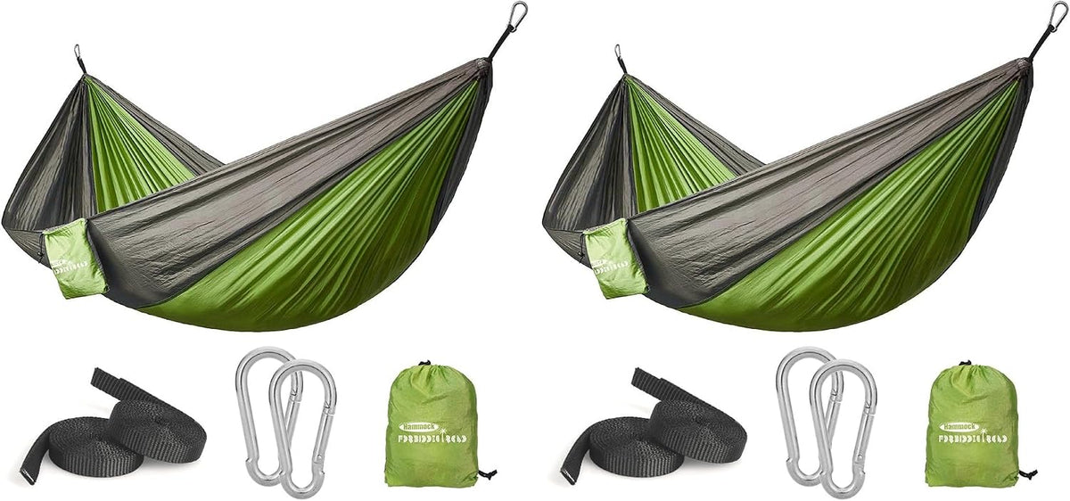 Forbidden Road Camping Hammock 400lbs Capacity Portable Hammock for Outside, Backyard, Travel, Backpacking, Beach