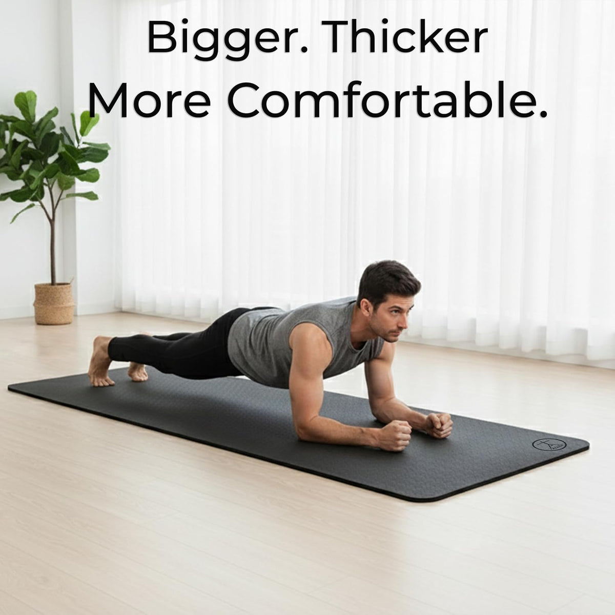 Extra Large Yoga Mat XL, Wide and Long, Extra Thick Non Slip Exercise Mat