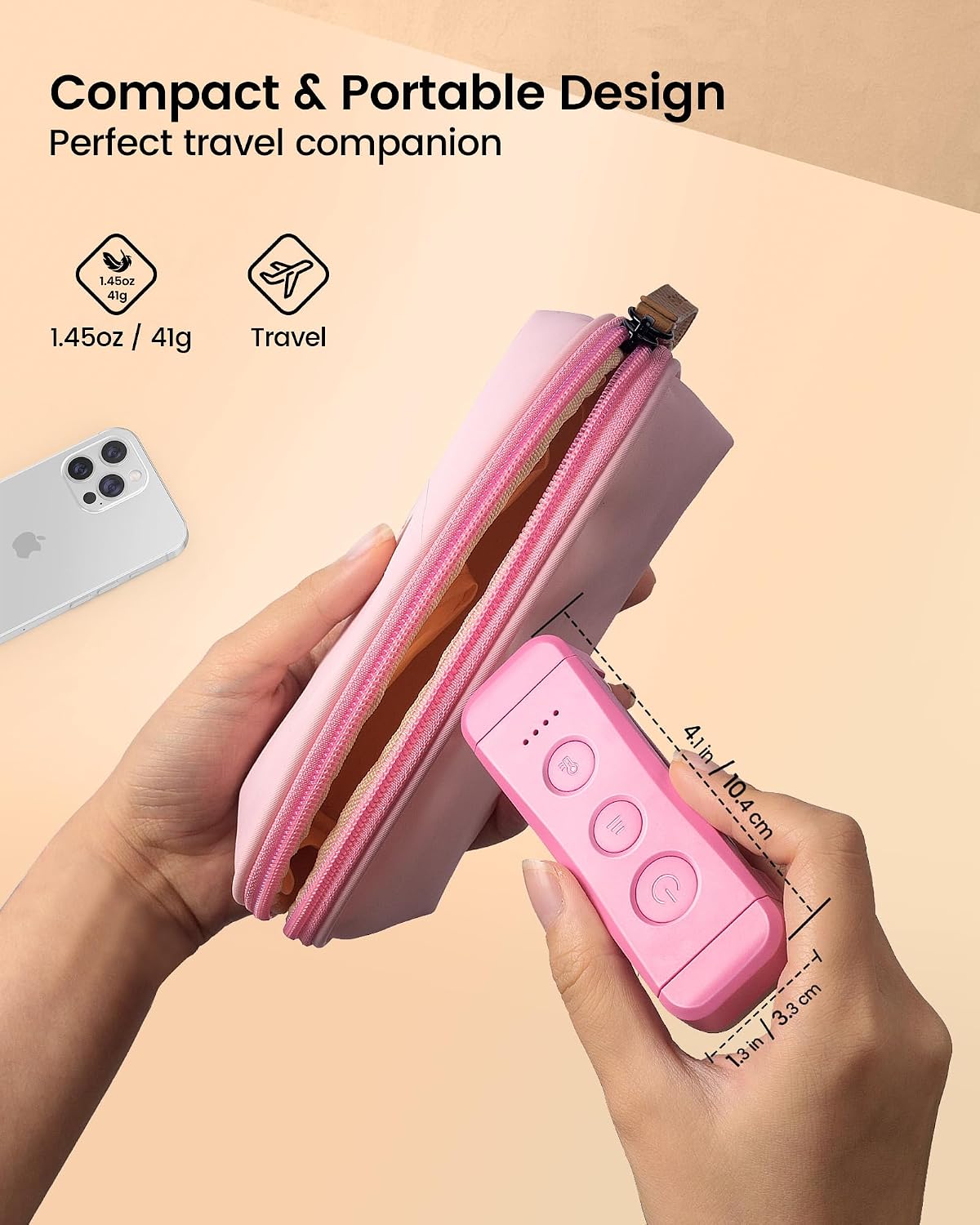 Glocusent USB Rechargeable Book Light, Portable Clip-on LED Reading Light